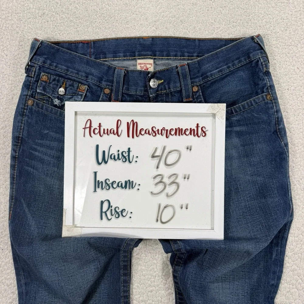 True Religion Billy Bootcut Jeans Men's 38 (Actual 40x33) USA Made Y2K Western